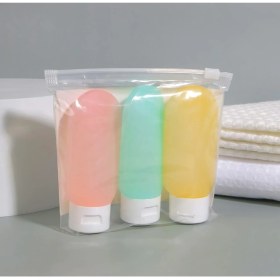 Resim Busstier 3'lü Doldurulabilir Seyahat Şişesi Seti - Şampuan, Losyon, Sabun Için Sızdırmaz Şişeler 