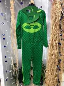 Resim Sweet Butik Çocuk Pijamaskeliler Kertenkele Kostüm Yeşil 