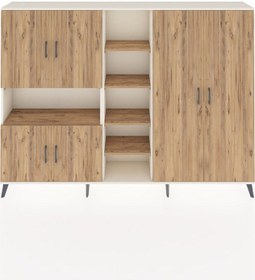 Resim Arges Dolap 13 Raflı 6 Kapaklı 220x30x163 Aytaşı-çam Aytaşı-çam 