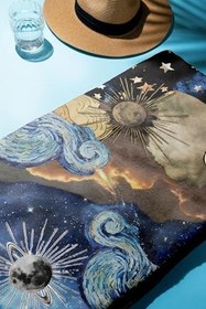 Resim Dijital Baskı Plaj Deniz Havlusu Modern Desenli Peştamal (80X160 cm) HVL0057 