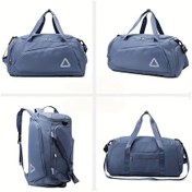 Resim Motion003 Misty Blue Unisex Spor Çantası Büyük Kapasiteli Fitness Sırt Çantası Sisli Mavi 