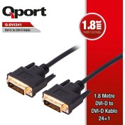 Resim Qport Q-DVI241 24+1 M/m 1.8 M DVI Kablo 