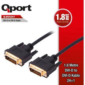 Resim Qport Q-DVI241 24+1 M/m 1.8 M DVI Kablo 