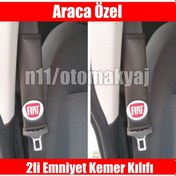 Resim Fiat Punto Oto Koltuk Deri Emniyet Kemer Aksesuar Kılıfı 