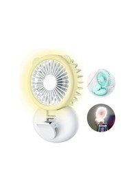 Resim El Tipi Vantilatör, Taşınabilir Elektrikli Vantilatör, Şarj Edilebilir Pil Beyaz, 