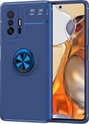 Resim Xiaomi Mi 11T Pro 5G Kılıf Yüzüklü Magnetli Ravel Case 