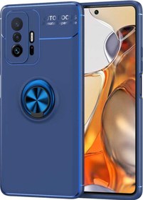 Resim Xiaomi Mi 11T Pro 5G Kılıf Yüzüklü Magnetli Ravel Case 