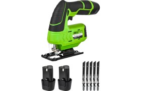 Resim Dynamic Tech 12 V 2 Ah Çift Akülü Şarjlı Dekupaj Testere Makinesi 