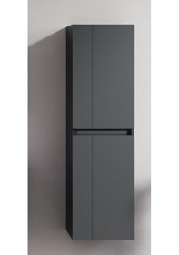 Resim Orka Likya 40 Cm Mat Antrasit Banyo Boy Çamaşır Dolabı Çok Renkli 