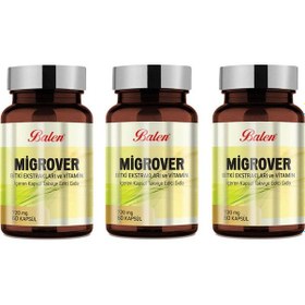 Resim Balen Migrover Bitki Ekstraktları-Vitamin 60 Kapsül 3 Adet 