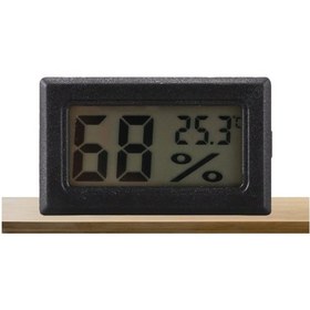 Resim Elektromall Mini Lcd Dijital Kablosuz Elektronik Termometre Higrometre Sıcaklık Nem Ölçer Siyah 