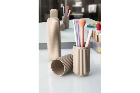 Resim Valiz Düzenleyici, Valiz Içi Diş Macun Fırça Saklama ve Taşıma Kabı Diş Fırçalık, 19 x 6 cm 