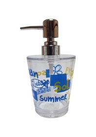 Resim Sıa Sıvı Sabunluk Deniz Desen 8x8x16cm 350ml 