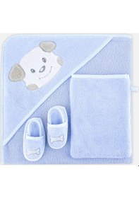 Resim Bebek Havlu Kundak Seti Puppy 