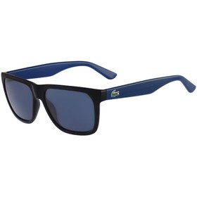 Resim Lacoste L 732S 001 56 Erkek Dikdörtgen Siyah Kemik Güneş Gözlüğü 