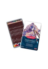 Resim Supertrend Coloursoft Pencils Yumuşak Kuru Boya Kalemi Seti 12'li Teneke Kutu Görsel Rengi 