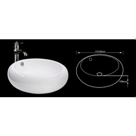 Resim Lena Tezgah Üstü Çanak Lavabo E -5165 