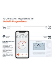 Resim GENERAL Life Mitra HT300s Rf Smart Kablosuz Wi-fi Akıllı Günlük Ve Haftalık Programlanabilir Oda Termostatı 