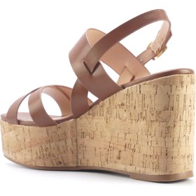 Resim Nine West MONSA 5FX Kahverengi Kadın Dolgu Topuk Sandalet 