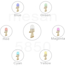 Resim Mesan Ø70 Rgb LED Kontak Tip Buzzer Duvar Montaj Ms 5851 110-220VAC 