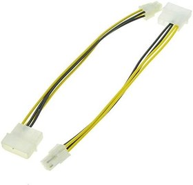Resim Platoon 4 Pin CPU Power Kablosu 4 Pin Molex P3 P4 ATX Güç Anakart PC G 