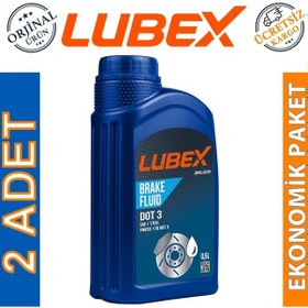 Resim Lubex Brake Fluid Dot 3 Fren Hidrolik Yağı 500 Ml 2 Adet 