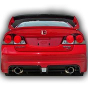 Resim Honda Civic Uyumlu Yedek Parça 2007-2011 Çift Çıkış Rr Arka Karlık Boyalı 