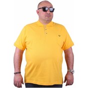 Resim Mocgrande Büyük Beden Likralı Klasik Cepli Polo Tişört 11501 Sarı Sarı Çok Renkli 