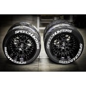 Resim Performance Stickers SpeedHunters Lastik Yazısı Büyük Boy Araç Lastik Stikeri Tüm Lastik yanaklarına Uyumlu 31mm 8adet 