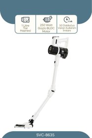 Resim Sinbo Svc-8635 Bldc Motorlu Dikey Kablosuz Şarjlı Led Aydınlatmalı Süpürge 