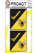 Resim Vespa 3d Damla Logo 2 Li Sticker 2 