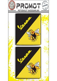 Resim Vespa 3d Damla Logo 2 Li Sticker 2 