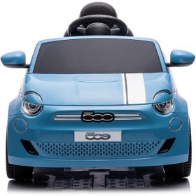 Resim FIAT 500 Lisanslı akülü araba 12v 