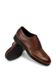 Resim Deery Hakiki Deri Taba Rengi Klasik Erkek Oxford Ayakkabı 