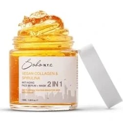 Resim Soho N.y.c. Vegan Kolajen Anti Aging-Yaşlanma Karşıtı Durulanmayan Maske Etkili Serum 100 ml 