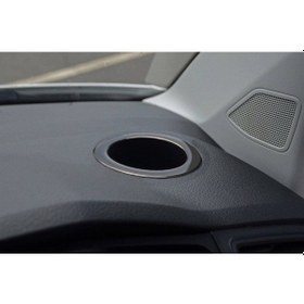 Resim Omsa Vw T6.1 Caravelle Siyah Krom Bardaklık Çerçevesi 2 Parça 2020-2023 Arası 