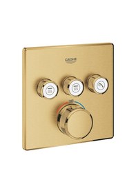 Resim Grohtherm Smartcontrol GRH29126GN0 Üç Valfli Akış Kontrollü Ankastre Termostatik Duş Bataryası Altın 