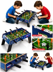 Resim Ahşap Ayaklı Futbol Maçı Langırt Oyun Seti 