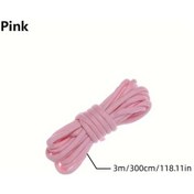 Resim Honeybeeshop Pembe 118.11inch Parlak Karanlık Rüzgar Geçirmez Çadır İpi 3 Lbs Dayanıklı 