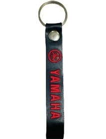 Resim Yamaha Motor Anahtarlığı Siyah Kırmızı Silikon 