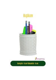 Resim Kalemlik Beyaz Renk Masa Kalemliği Organizer Kalemlik Model 4 Çok REnkli 
