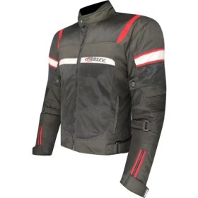 Resim Ebakbak Motosiklet Montu 4 Mevsim Maxdura Kumaş File Çok Foksiyonlu Cepler Motor Mont Rature Siyah 