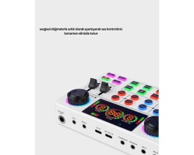 Resim Epilons Gürültü Engelleme Özellikli Canlı Yayın Ses Kartı 