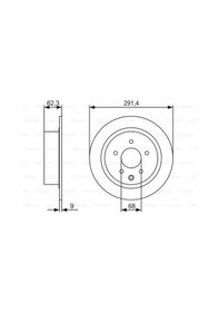Resim Bosch 0986479r14 Arka Fren Disk Aynası Düz Nissan Qashqai 07-12 Juke 10-292x5 43206ja00a 