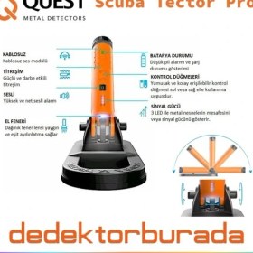 Resim Quest Dedektör Yeni - Quest Scuba Tector Pro Dedektör 