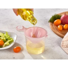 Resim My Best Store 5 In 1 Süzgeç - Huni - Limon Sıkacağı - Yumurta Akı Ayırıcı Hazneli Mutfak Aparatı 