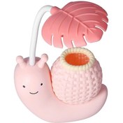 Resim Kalem Tutuculu Led Masa Lambası Karikatür Tutucu Çok İşlevli Usb Şarjlı Sevimli Masa Lambası Öğrenciler Çocuklar İçin Pembe 