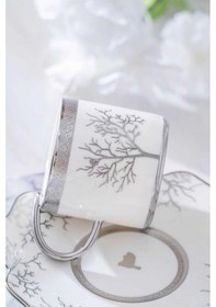 Resim Acar Kıeran Silver 6 Kişilik Kahve Fincanı Takımı Hxf-06801 