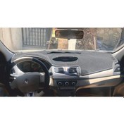 Resim Renault Megane 3 / Fluence Modellerine Uygun Torpido Koruma Halısı Siyah Kenar Siyah 