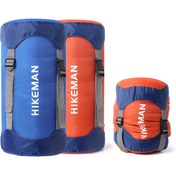 Resim Outdoor Uyku Tulumu Kompresyon Çantası Saklama Torbası İpli Kesme Çanta Aşağı Uyku Tulumu Katlanabilir Seyahat Dolgu Çantası 
